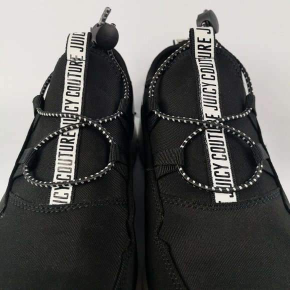 Women's Juicy Couture Black And White Sneakers 8.5 US LIKE NEW - Picture 5 of 10